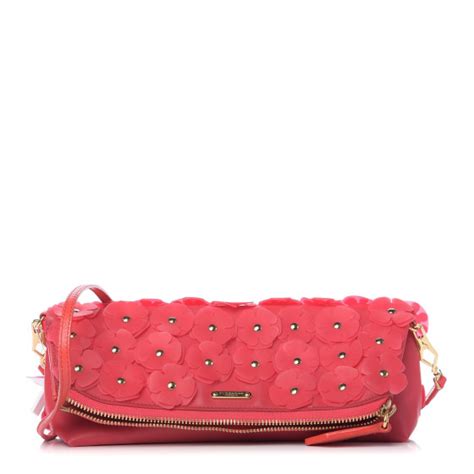 Burberry Prorsum PVC Petal Crossbody Pink Azalea